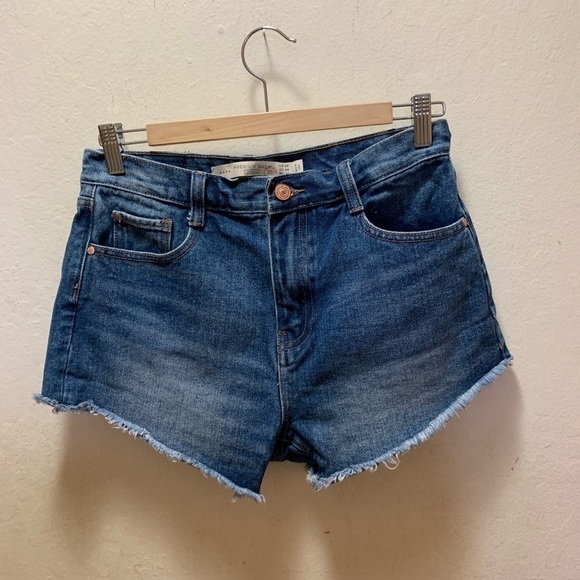 Zara Premium Wash High Waist Shorts - Picture 2 of 7